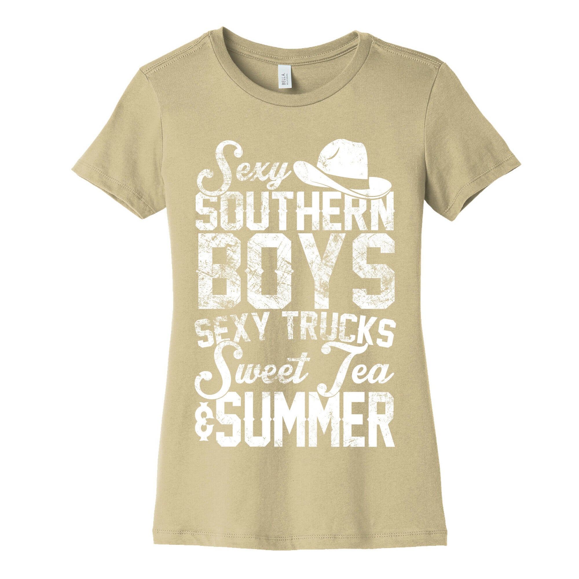 Sexy Southern Boys, Sexy Trucks, Sweet Tea & Summer Women's Cotton Tee